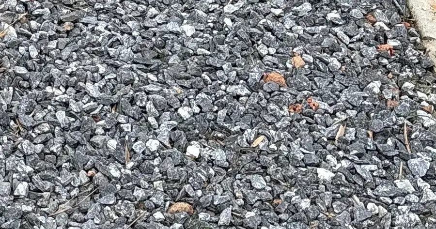 Close-up of crushed stone